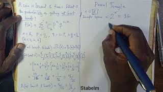 Mastering Binomial Distribution Using Pascals Triangle [upl. by Akiram]