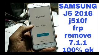 samsung j5 6 frp unlock j510f 711 [upl. by Iverson]