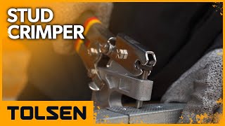 How to Use TOLSEN Stud Crimper like a Pro [upl. by Gorlicki]