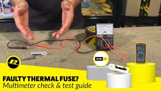 How to Check a Faulty Thermal Fuse Using a Multimeter [upl. by Sitelc124]