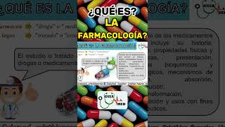 FARMACOLOGÍA QUÉ ES  GuiaMed farmacologia farmacologiaclínica [upl. by Cynara886]