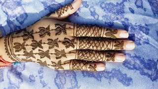 Henna designMehandi designEasy and simple mehandi designkaveriyadavcreations [upl. by Cedar615]