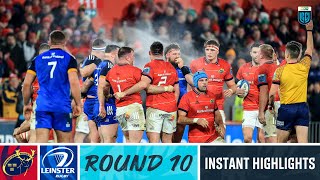 Munster v Leinster  Instant Highlights  Round 10  URC 202223 [upl. by Acinna]