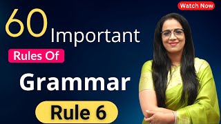 60 Important Rules Of Grammar  Rule  6  Basic English Grammar in Hindi  English With Rani Mam [upl. by Ennayd]