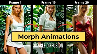 Morph Animations made EASY with AnimateDiff and Stable Diffusion A1111 [upl. by Yrian]