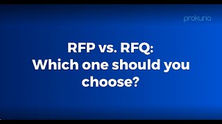 RFP vs RFQ Which one should you choose [upl. by Good]