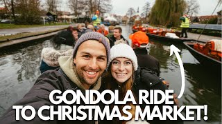 MOST MAGICAL GERMAN CHRISTMAS MARKET EXPERIENCE  Gondola Ride in Spreewald Germany [upl. by Weinreb]