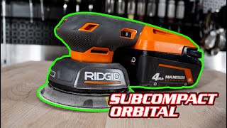 EASY OFF with the New RIDGID 18V Brushless 5quot Orbital Sander R870651 [upl. by Bunce27]