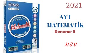 TOPRAK YAYINLARI AYT MATEMATİK 3DENEME ÇÖZÜMLERİ 130 2021 [upl. by Benia]