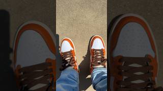 Air Jordan 1 Starfish lace swap ðŸ‚ðŸ”¥ðŸ˜Ž sneakers nike jordanshoes jordan [upl. by Broadbent]