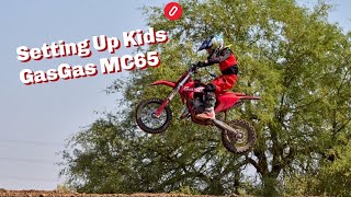 How to Setup the Suspension and First Ride on the GasGas MC65 [upl. by Goddard]