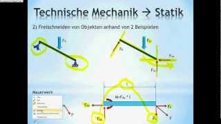 Technische Mechanik  Grundlagen Statik Nachhilfe [upl. by Henka707]