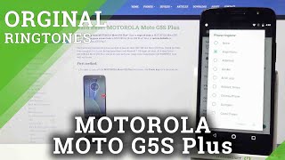 Where Are Ringtones in Motorola Moto G5s Plus – Ringtones List [upl. by Leverett]