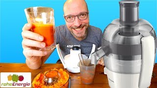 ENTSAFTER TEST  Philips HR1832 Einsteiger Juicer [upl. by Saile978]