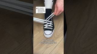 How to Lace Converse High Top 😎👟 converse sneakers shoes fashion shoelaces [upl. by Mas628]