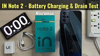 Micromax IN Note 2 Battery Charging amp Drain Test Review [upl. by Layap]