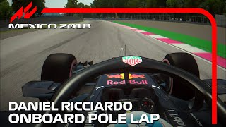 Daniel Ricciardos Pole Lap  RB14 Mod by BubaAC1  2018 Mexican Grand Prix  assettocorsa [upl. by Artinak]