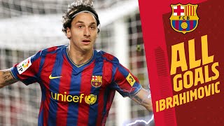 ALL ZLATAN IBRAHIMOVICS GOALS WITH BARÇA ⚽ [upl. by Avner]