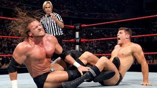 Cody Rhodes vs Triple H  Beat the Clock Match Raw July 27 2009 [upl. by Harod]