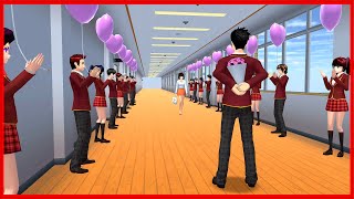 Love Story at Sakura School Simulator [upl. by Hanahs]