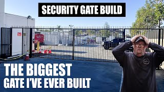 The Biggest Gate Ive Ever Built  JIMBOS GARAGE [upl. by Arrahs229]