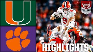 Clemson Tigers vs Miami Hurricanes  Full Game Highlights [upl. by Cirri]