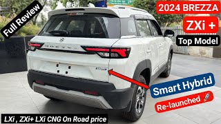 New 2024 Maruti Suzuki Brezza ZXi Top Model Review  On Road price Mileage New Update [upl. by Llekram]