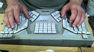 Maltron Ergonomic stenography touch typing audio transcription [upl. by Suivatnom]