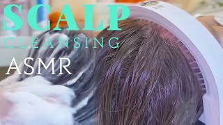 ASMR Professional SCALP Cleansing💆‍♀️ microscope scratching dandruff relaxing [upl. by Arykahs985]