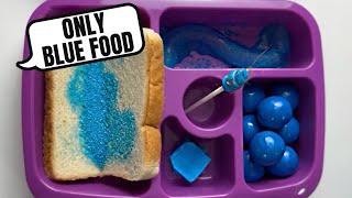 SCHOOL LUNCHES YOU WISH YOU HAD ONLY BLUE FOOD [upl. by Bonnes]