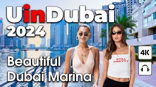 Dubai Live 247 🇦🇪 Beatiful Dubai Marina  4K  Walking Tour [upl. by Savannah]