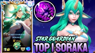 WILD RIFT STAR GUARDIAN SORAKA  TOP 1 SORAKA GAMEPLAY  SOVEREIGN RANKED [upl. by Martens46]