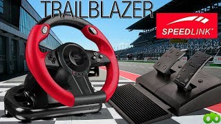 Volante SpeedLink TrailBlazer Racing Wheel con Pedales PC PS3 PS4 Xbox One Unboxing Review y Test [upl. by Fulcher11]