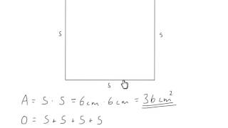 Areal og omkrets av et kvadrat [upl. by Eceinert]