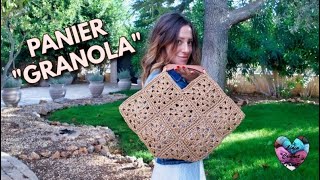 PANIER SAC GRANNY PROJET TENDANCE 2024 CROCHET crochet вязание tuto bag crochetpatterns [upl. by Eidas]