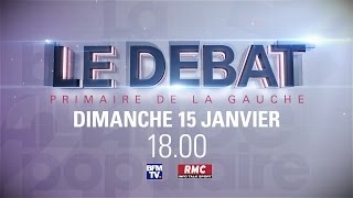 Live BFMTV  Edition Spéciale Débat de la primaire de la Gauche [upl. by Anilocin]