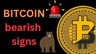 WARNING  BITCOIN bearish signs no one is talking about [upl. by Mulcahy]