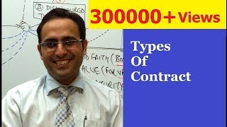 Introduction to Types of Contract VIDEO1  Mercantile Law Lectures for CACSCMA [upl. by Hooke]