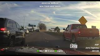 Perpetrator In Mazda Gets Lucky Trooper Catches Flat Tire During HighSpeed Chase [upl. by Enneira]