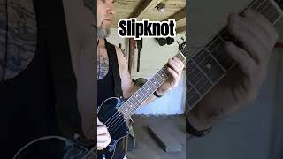 SlipknotUnsainted cover on travel guitar by INTREPIDslipknotmetalcoverslayertrashrockpantera [upl. by Atteinotna100]