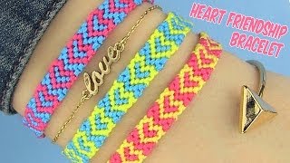 DIY Heart Friendship Bracelets [upl. by Callery]