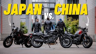 Kann das ChinaBike mithalten CFMoto 450CLC vs Honda CMX500 Rebel und Kawasaki Eliminator 500 SE [upl. by Nnahteb]