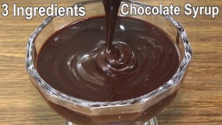 The Best Chocolate Syrup Recipe with 3 Ingredients  How to make Chocolate Syrup at Home [upl. by Ygief]