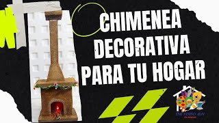 CHIMENEA DECORATIVA PARA TU HOGAR  DE TODO EN TU HOGAR 🏡 [upl. by Bianca]