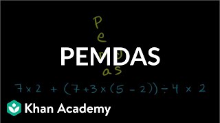 Order of operations PEMDAS  Arithmetic properties  PreAlgebra  Khan Academy [upl. by Chouest349]