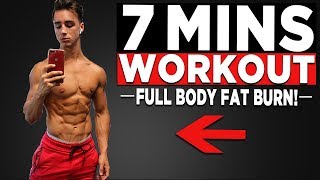 7 MIN MORNING WORKOUT NO EQUIPMENT BODYWEIGHT WORKOUT [upl. by Yenattirb]