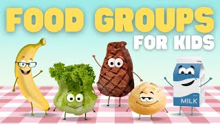 Food Groups for Kids  Learn about the five food groups and their benefits [upl. by Eki521]