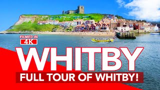 WHITBY  Full tour of Whitby North Yorkshire from Town and Harbour to 199 Steps and Whitby Abbey [upl. by Hazard927]