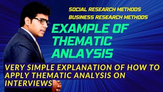 Easy Example of Thematic Analysis Report Writing  Qualitative data analysis Thematic analysis [upl. by Merv]