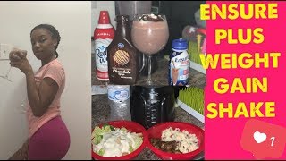 ENSURE PLUS WEIGHT GAIN SHAKE  WHAT I EAT FOR DINNER TO GAIN WEIGHT [upl. by Dutch]